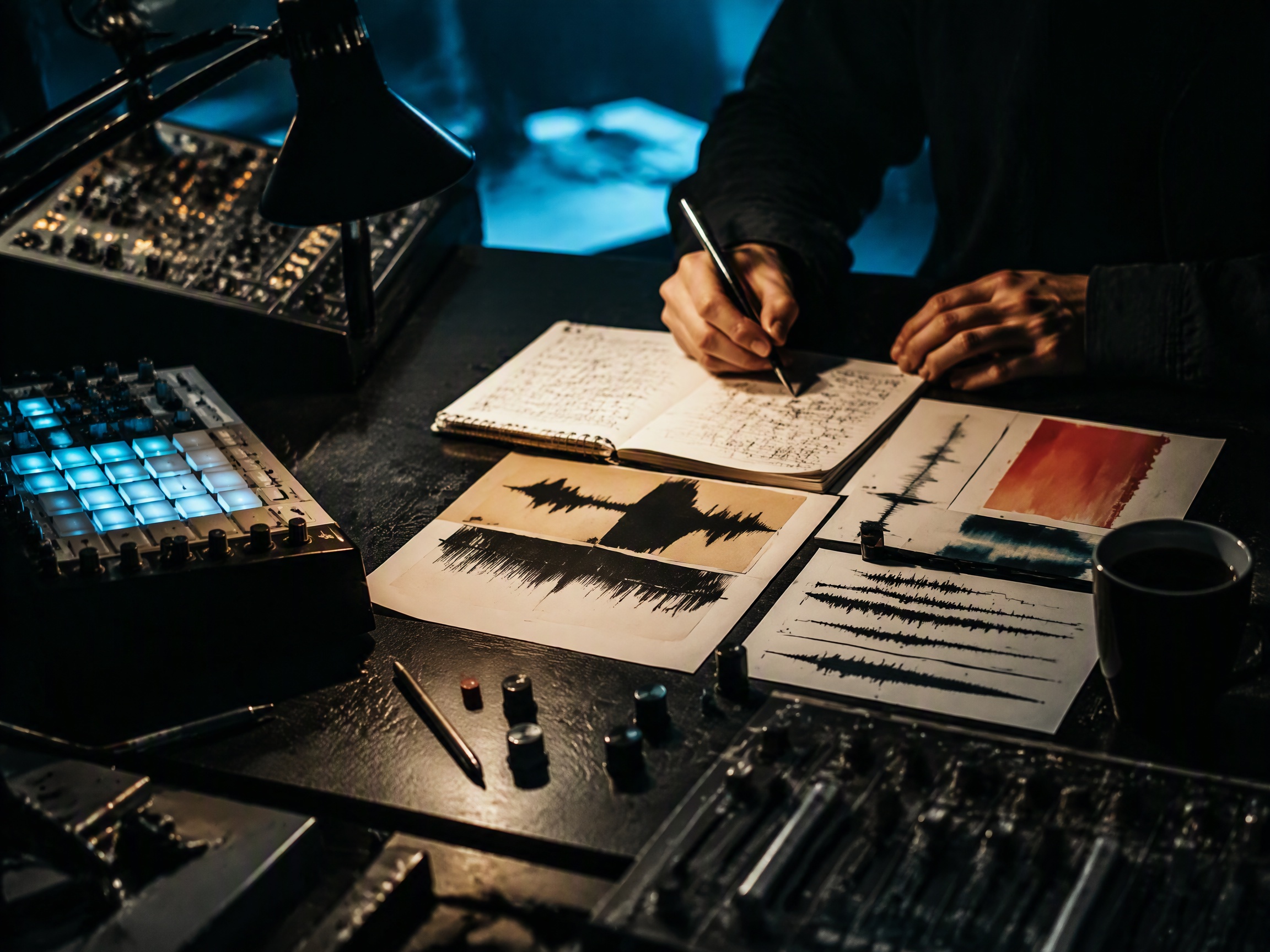 Creative process scene for electronic music