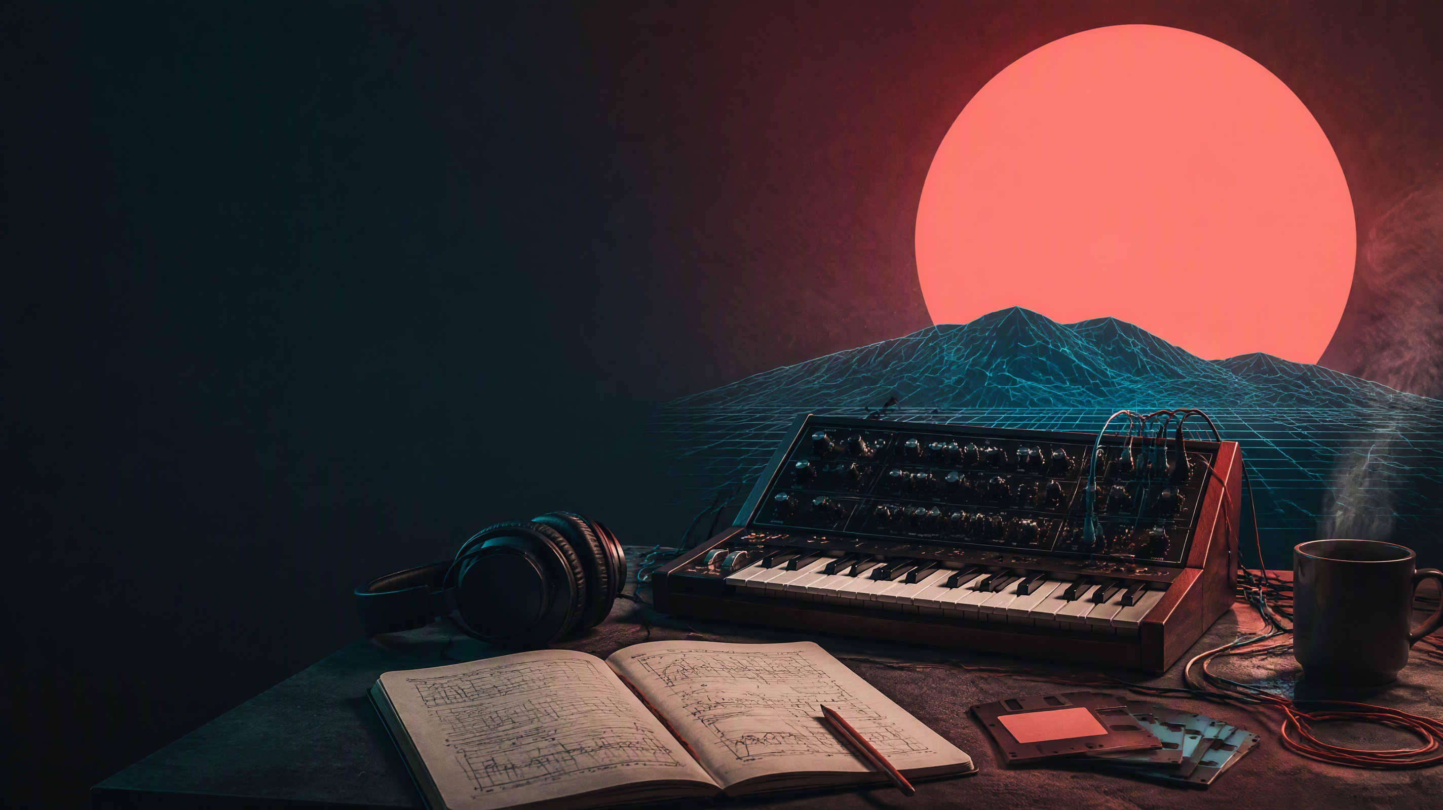 AI Synthwave Music Generator editorial cover