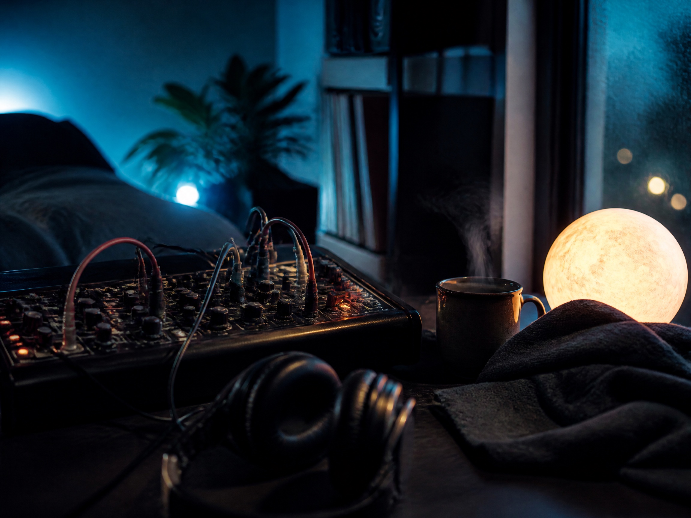 Close-up sound texture inspired by ambient sleep music