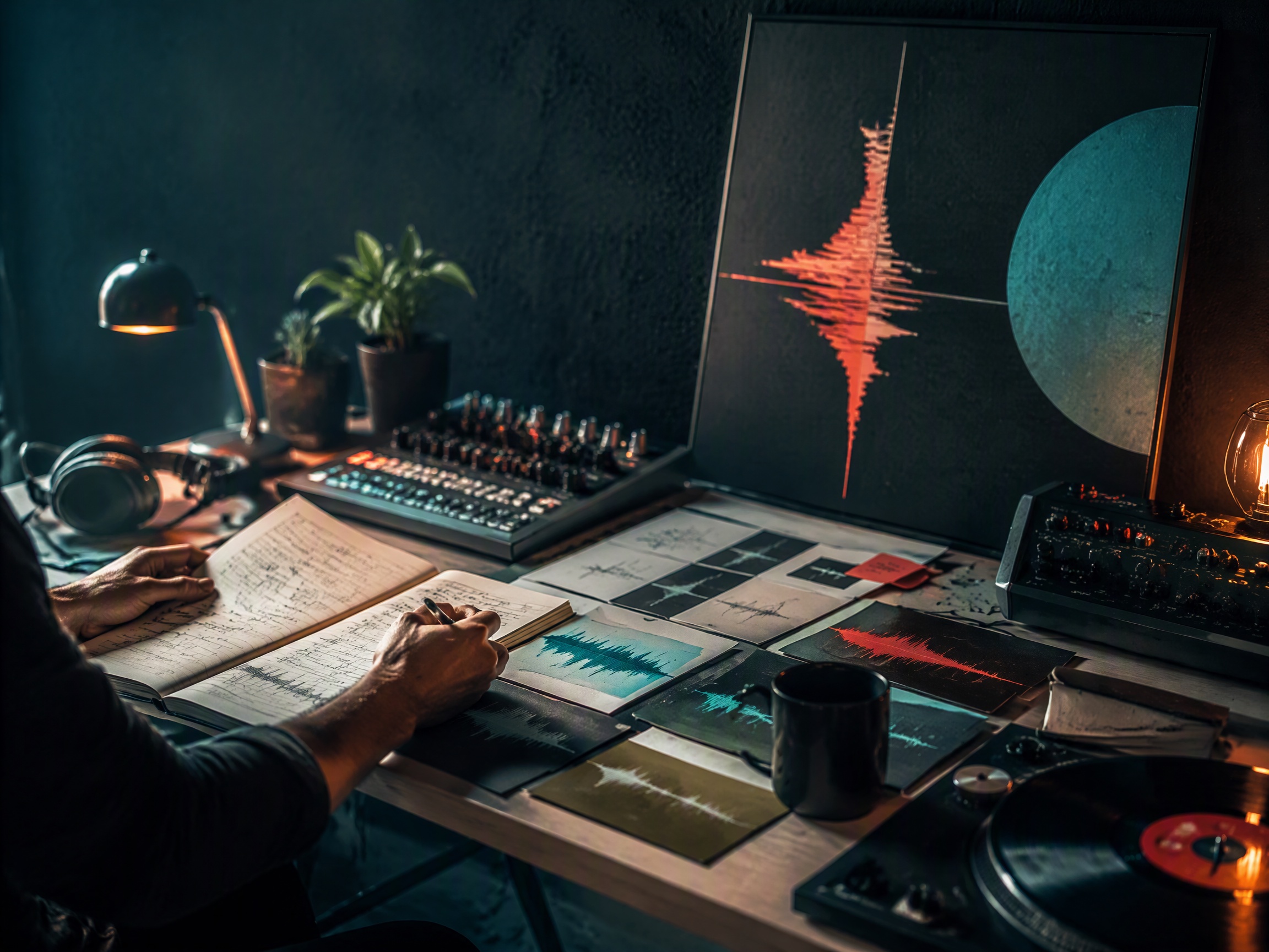 Creative process scene for best udio alternative music