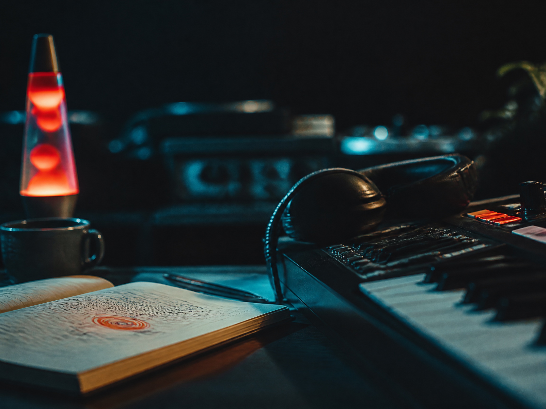 Close-up sound texture inspired by character theme music