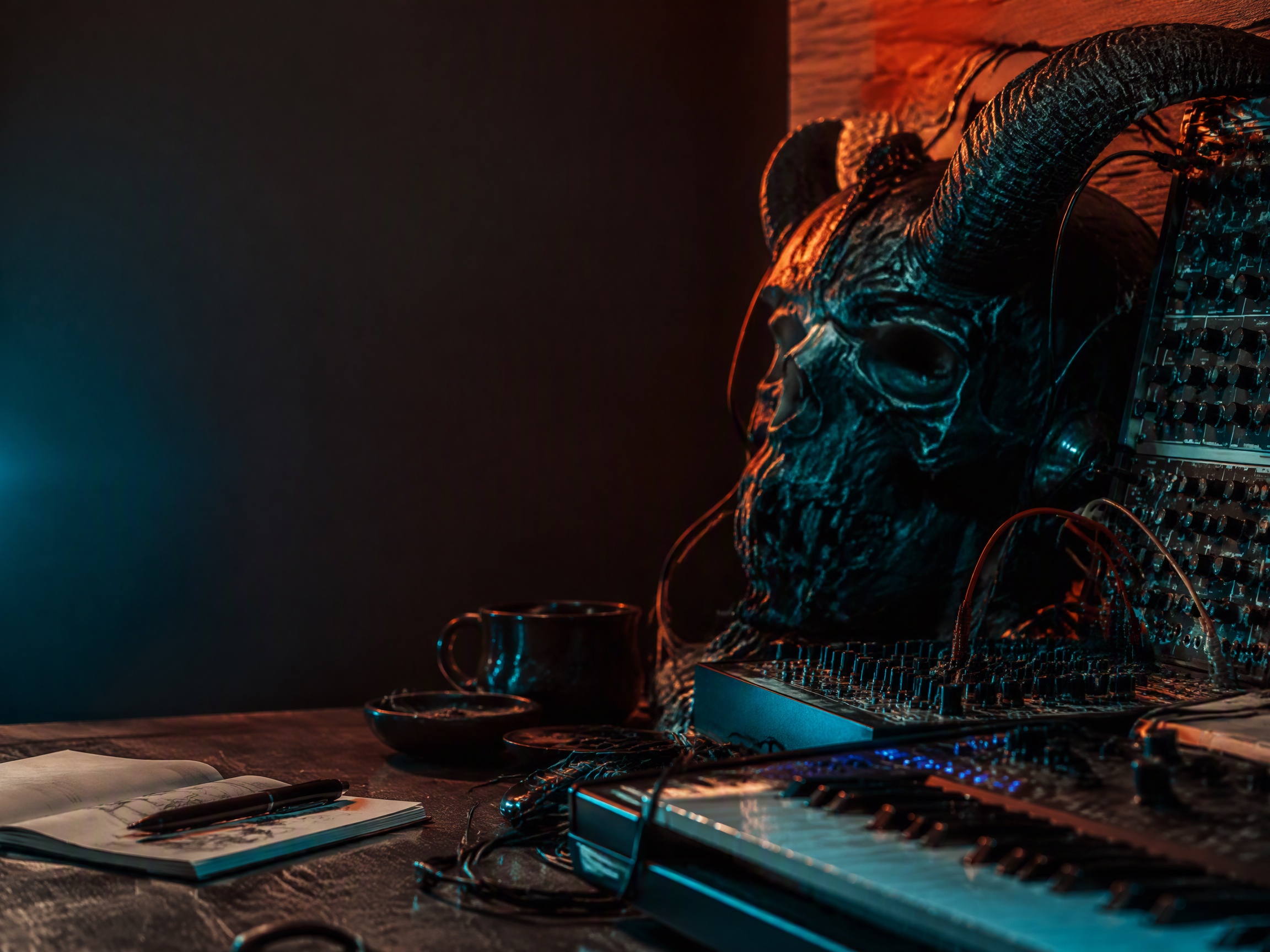 Close-up sound texture inspired by game boss music