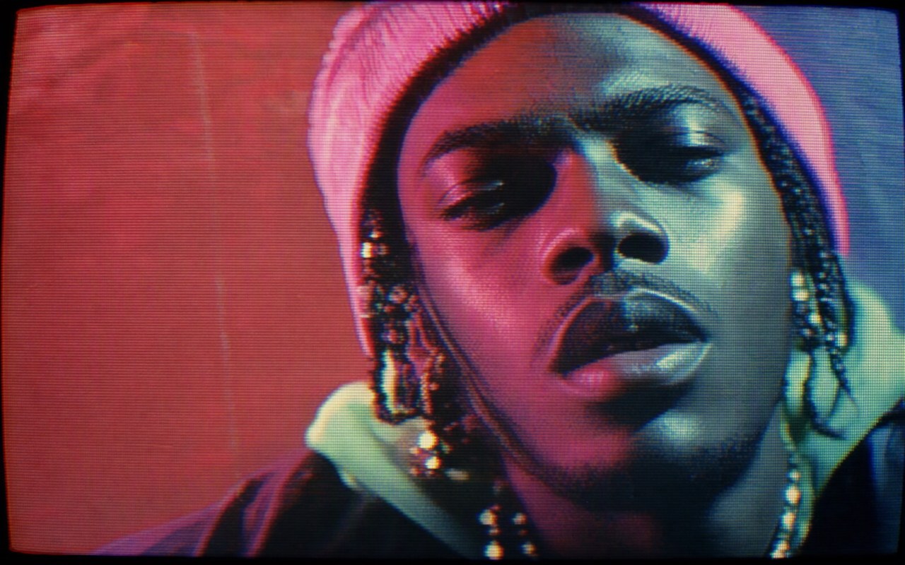 Close-up sound texture inspired by minimal vhs hip hop mv music
